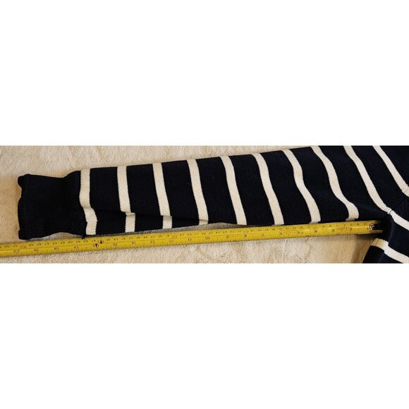 Simons Le 31 Navy Blue Sailor sweater size large knit casual warm pullover - Picture 5 of 10